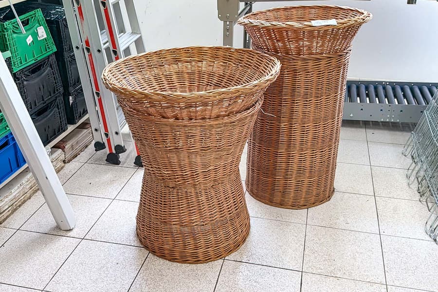 4 Flechtkörbe